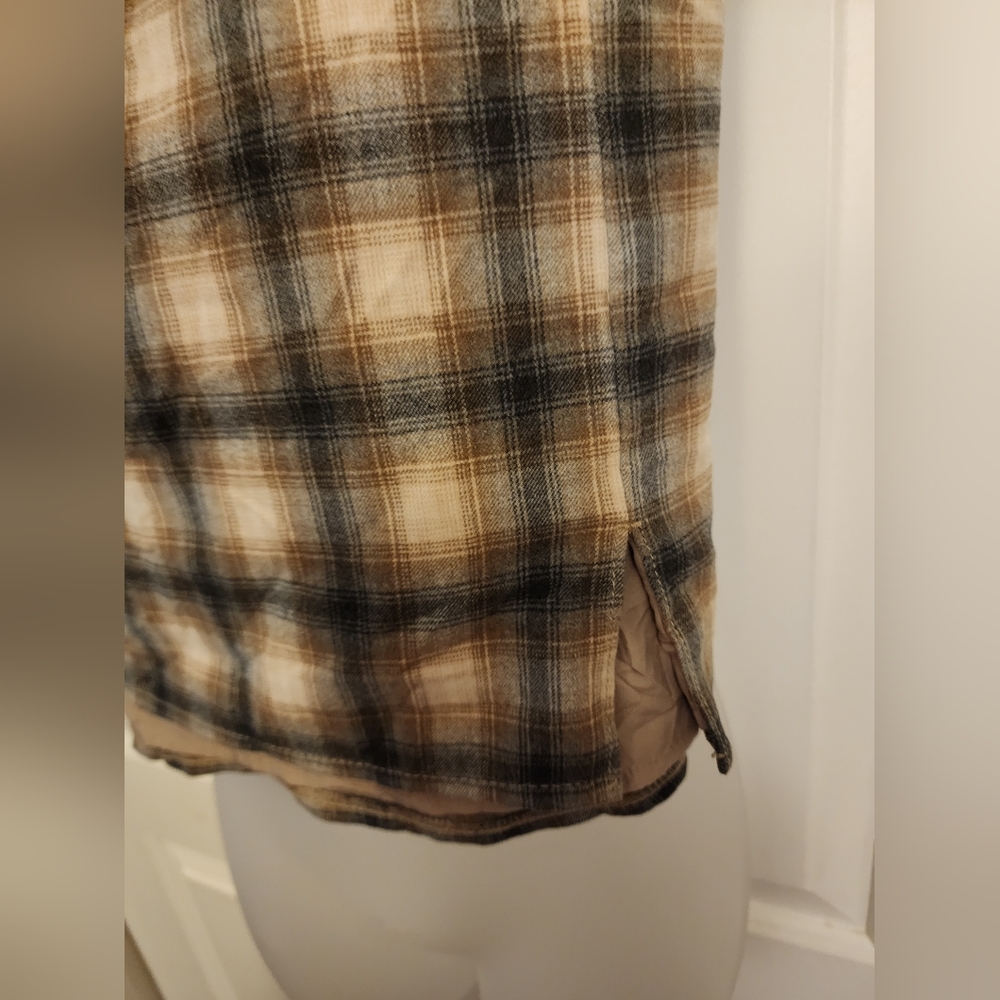 Old Navy Checkered Shirt in Brown and Cream